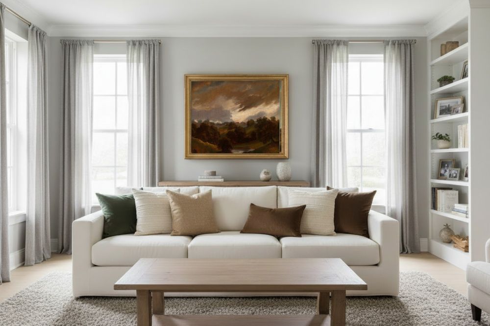 Framed room mockup - gold