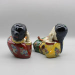 Hand Painted Traditional Chinese Men Figurines - 2 pcs
