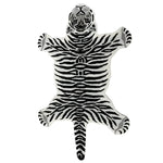 This stylish hand-tufted black and white snow tiger area rug features a striking tiger design, perfect for adding a bold touch to any bedroom. Made from high-quality wool, this large area rug is both durable and soft, making it an ideal choice for bedroom area rugs.