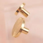 Handcrafted Hammered Brass Cabinet Drawer Knobs