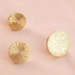 Handcrafted Hammered Brass Cabinet Drawer Knobs