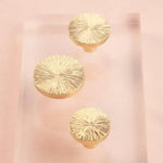 Handcrafted Hammered Brass Cabinet Drawer Knobs