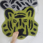 Handmade Cotton Lion Face Shaped Bath Mat