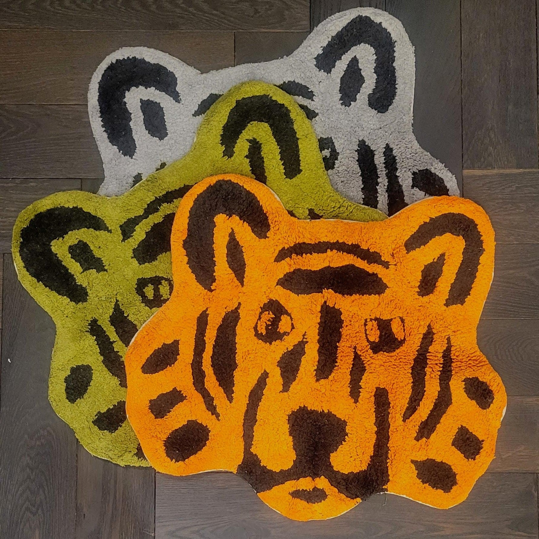 Handmade Cotton Lion Face Shaped Bath Mat