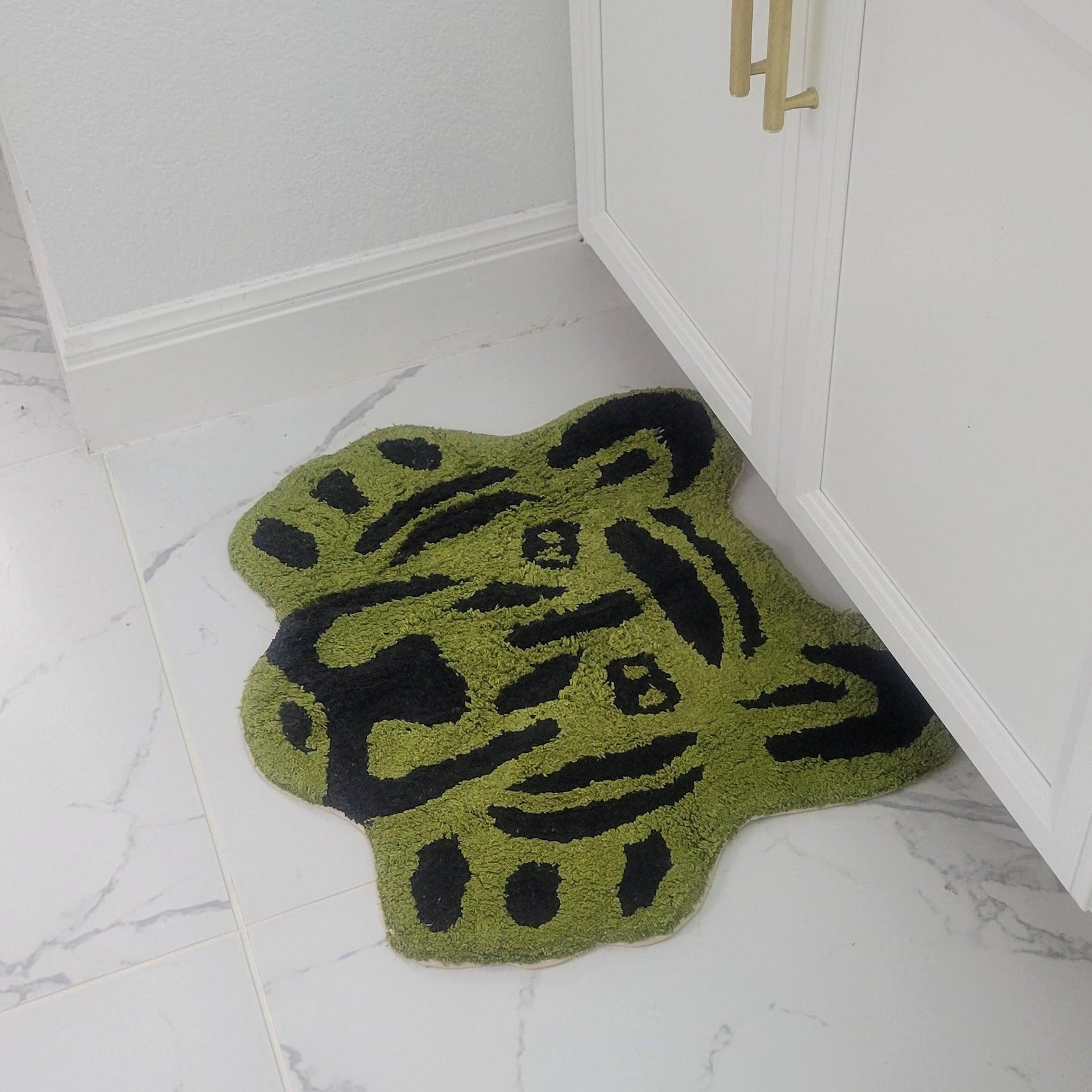 Handmade Cotton Lion Face Shaped Bath Rug