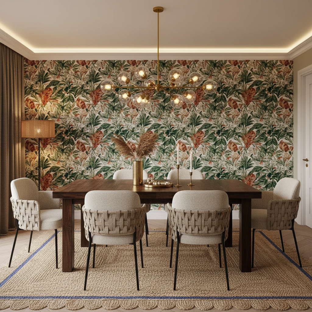 Handmade Mini Scallop Jute Rug - Blue