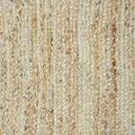 Handmade Sky Blue Scalloped Jute Rug 2.5' x 15'