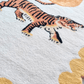 Asian Tigers and the Sun Hand Tufted Wool Rug