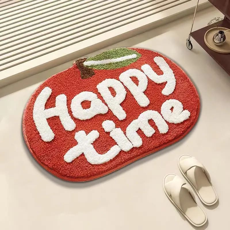 Happy Time Oval Bath Mat