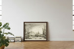 Framed room mockup - leaning