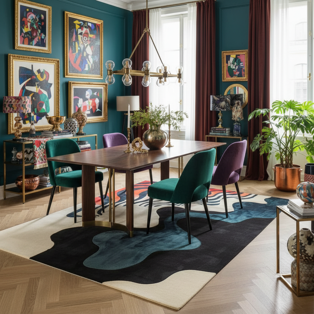 Harmony in Waves Hand Tufted Rug