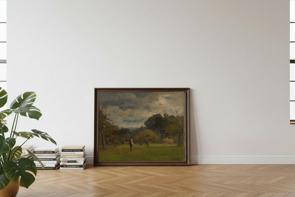 Framed room mockup - leaning
