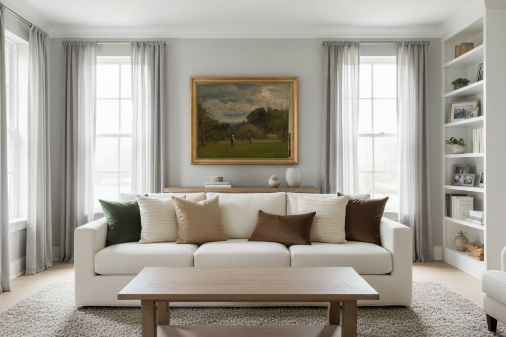 Framed room mockup - gold