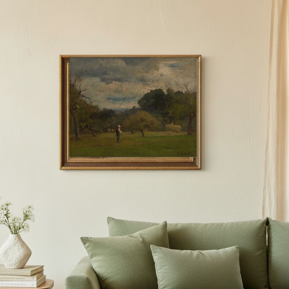 Framed room mockup - sage