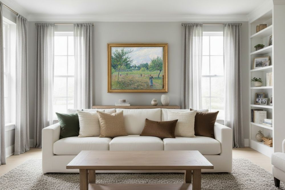 Framed room mockup - gold