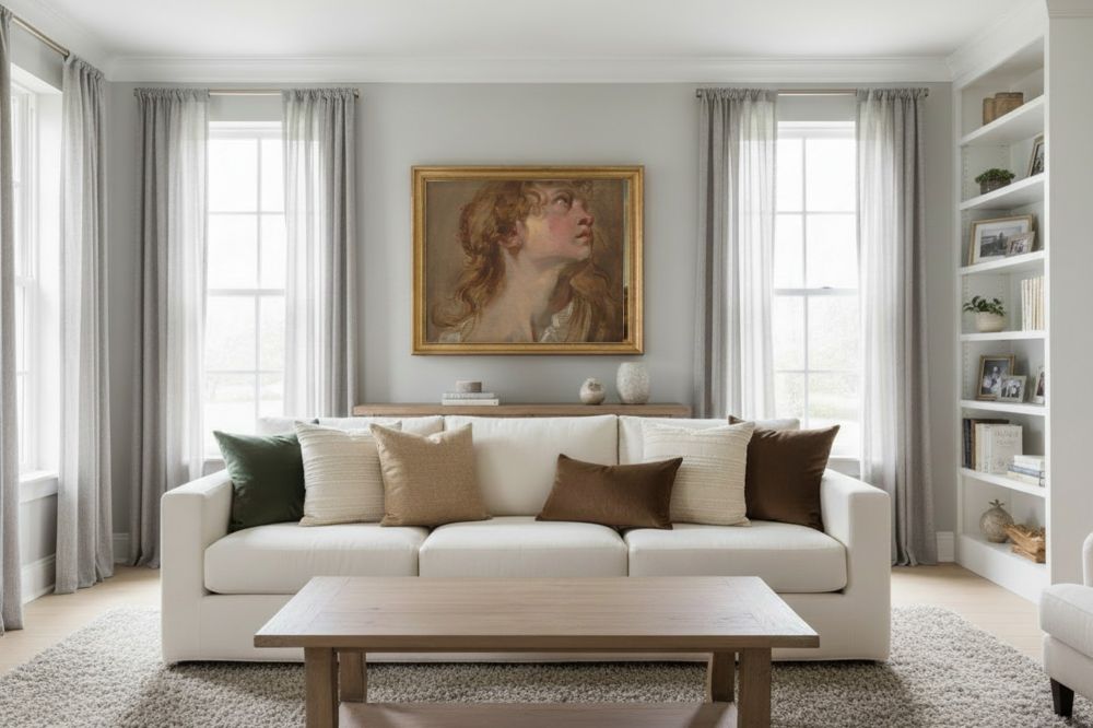 Framed room mockup - gold