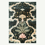 Heavenly Cloud Garden Hand Tufted Area Rug, perfect for dining room or bedroom, featuring an elegant floral design in soft pastel colors. This wool rug adds a touch of nature-inspired beauty, making it an ideal choice for bedroom area rugs.