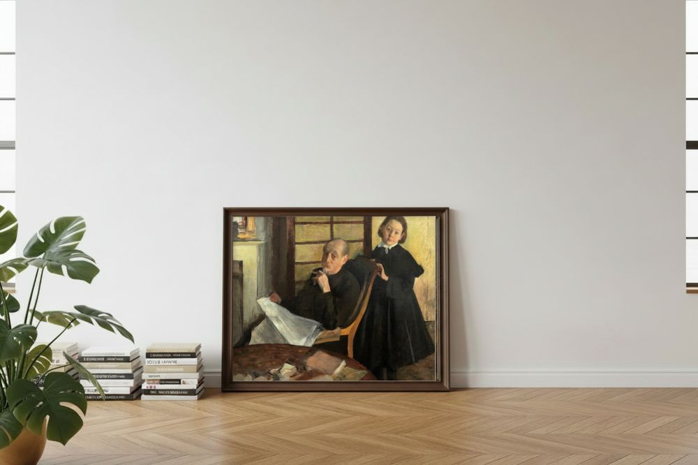 Framed room mockup - leaning