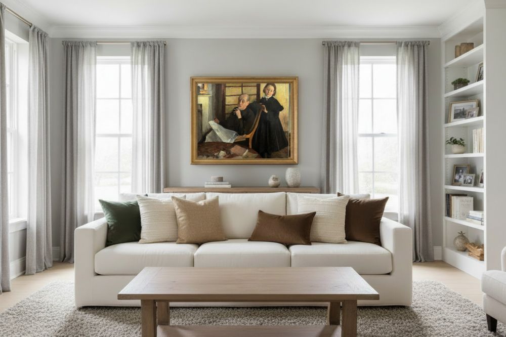 Framed room mockup - gold