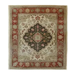 Elegant Heritage Floral Elegance Hand Knotted Area Rug with intricate vintage floral patterns, perfect for adding a touch of Persian charm to living room spaces. The rich, ornate design highlights the beauty of traditional Persian rugs, making it an ideal choice for those seeking stylish area rugs for living rooms.