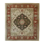 Elegant Heritage Floral Elegance Hand Knotted Area Rug with intricate vintage floral patterns, perfect for adding a touch of Persian charm to living room spaces. The rich, ornate design highlights the beauty of traditional Persian rugs, making it an ideal choice for those seeking stylish area rugs for living rooms.