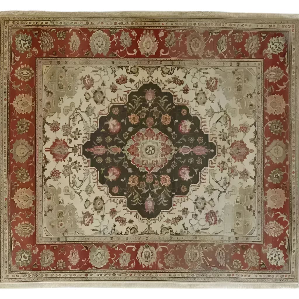 This Heritage Floral Elegance Hand Knotted Area Rug features an intricate floral pattern with vintage Persian influences, perfect for enhancing living room spaces. The rich, earthy tones and detailed design make it an ideal choice for those seeking elegant area rugs for living room decor.