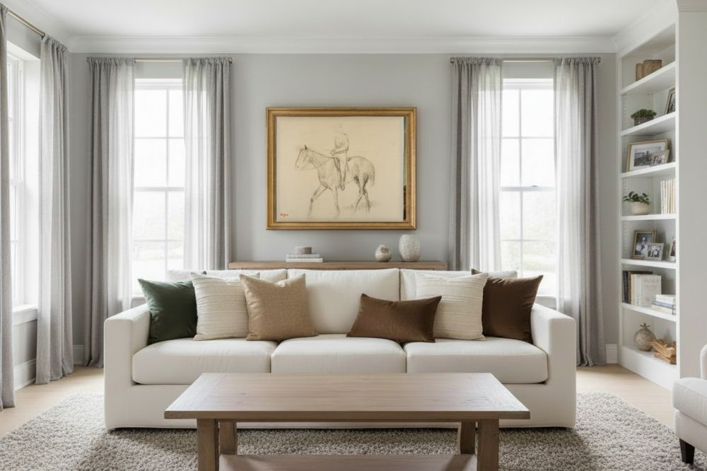Framed room mockup - gold