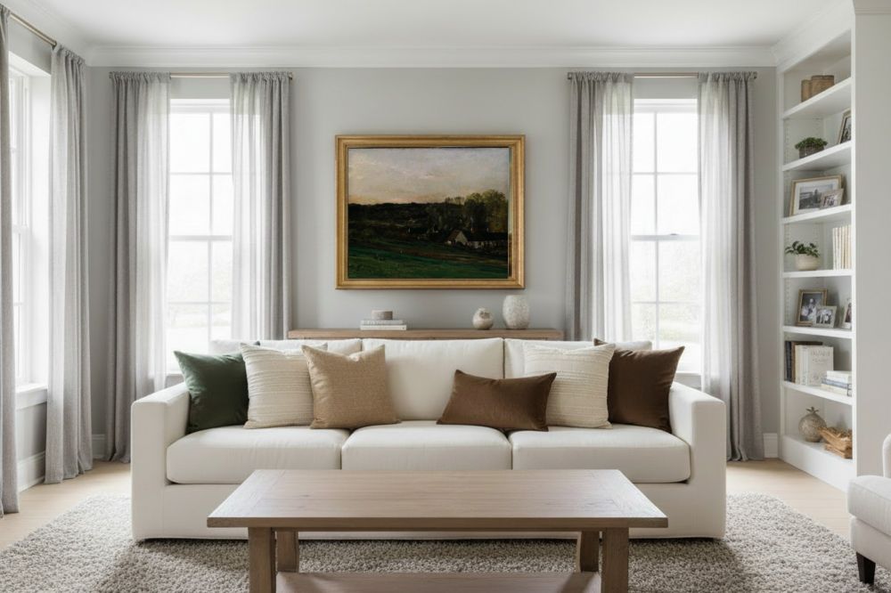Framed room mockup - gold