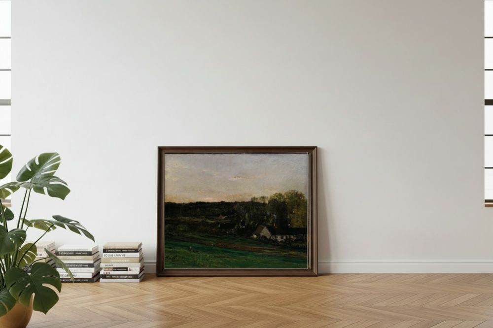 Framed room mockup - leaning