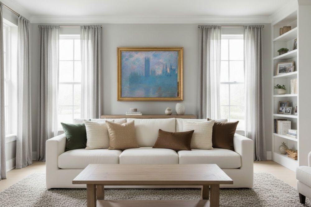 Framed room mockup - gold