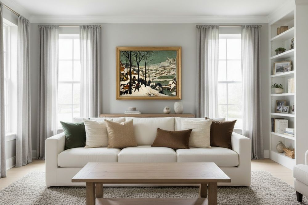 Framed room mockup - gold