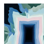 The Icy Mirage Layers Hand Tufted Rug features a captivating abstract design with layers of blue, green, and pink hues. This contemporary wool area rug is perfect for adding a touch of modern elegance to large living rooms. Ideal for those seeking stylish area rugs for living room spaces.