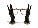 Solid Brass Hand Eyeglass Holders - Pair