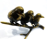 Brass Birds on Branch Statue
