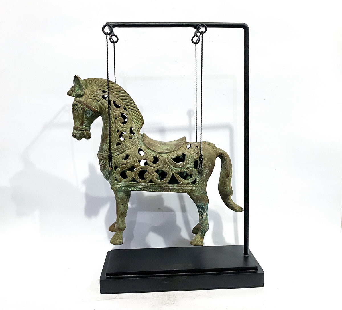 Vintage Brass Horse Statue