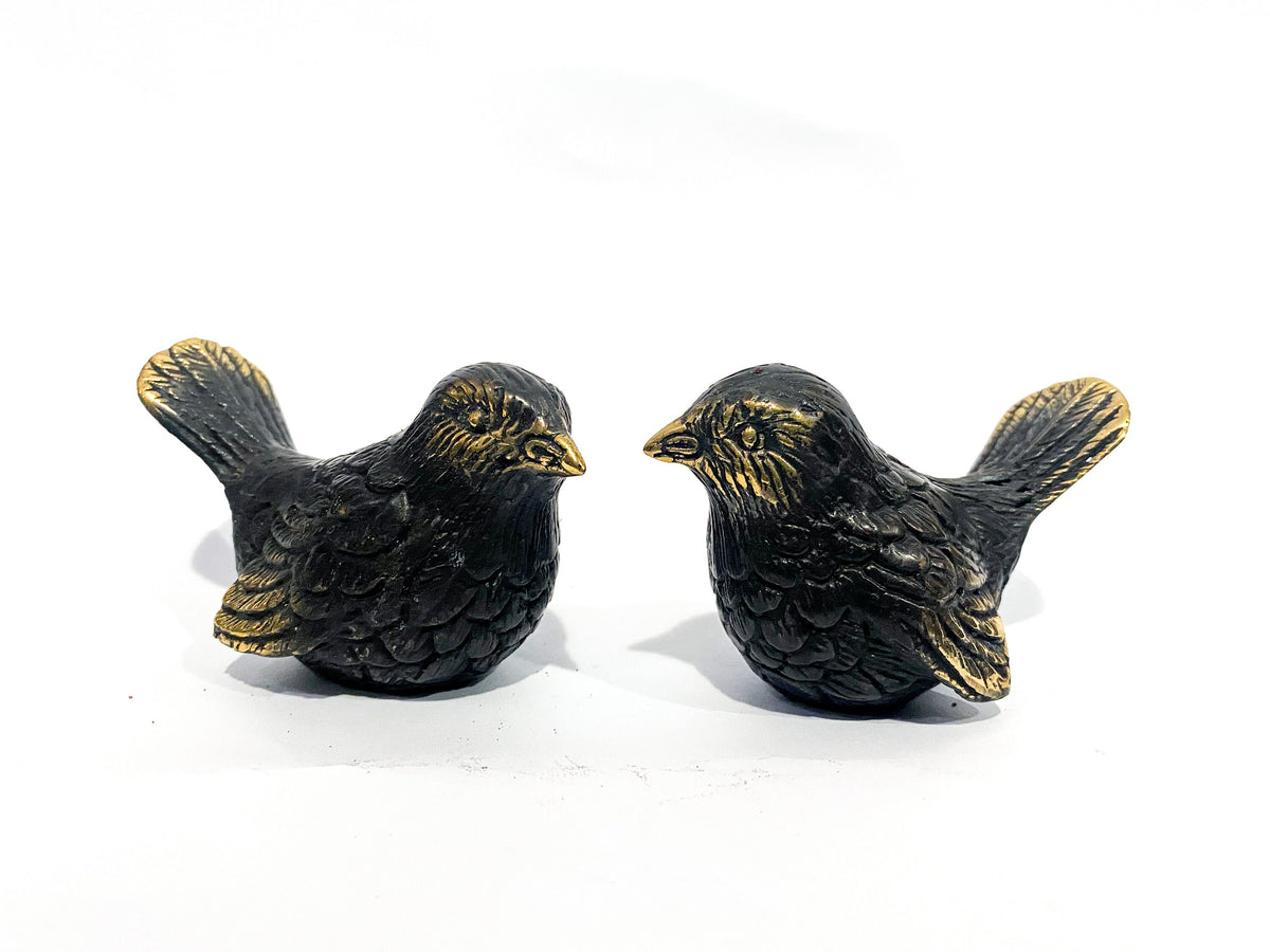 Bronze Love Birds Figurine