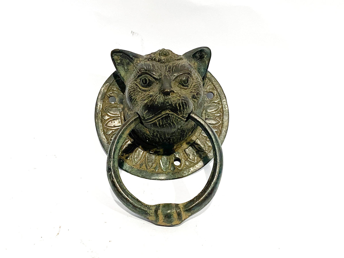 Solid Brass Cat Door Knocker