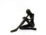 Bronze Thinker Sculpture