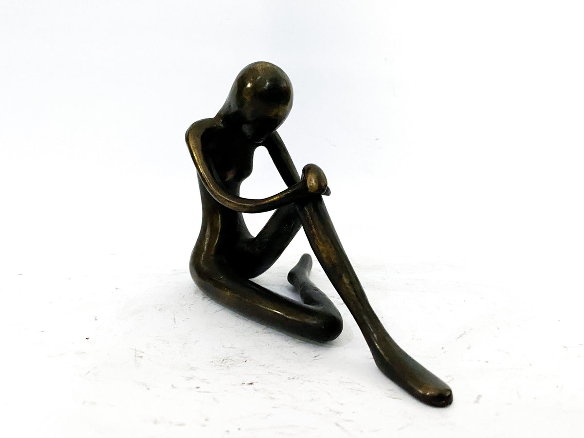 Bronze Thinker Sculpture