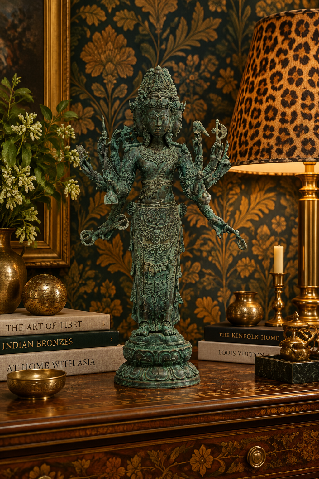 Bronze Trimurti Statue