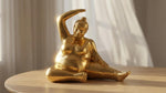 Bronze Yoga Woman Statue