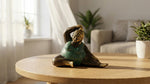Mini Bronze Yoga Woman Sculpture