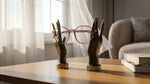 Solid Brass Hand Eyeglass Holders - Pair