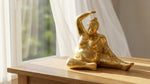 Bronze Yoga Woman Statue