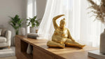 Bronze Yoga Woman Statue