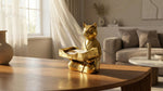 Solid Brass Cat Business Card Holder