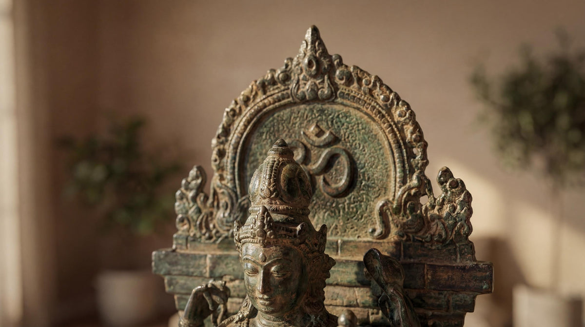Solid Brass Seated Shiva Statue