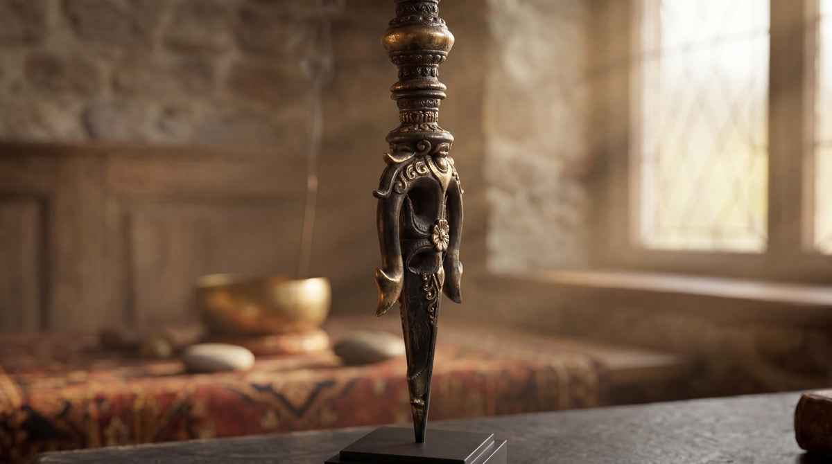 Solid Brass Shiva Trident Statue
