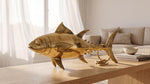 Solid Brass Tuna Fish Wall Hanging