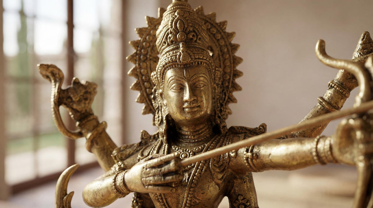 Solid Brass Vishnu Statue